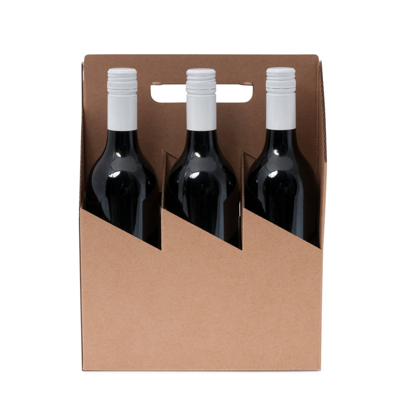 6 Bottle Wine Carrier - Kraft
