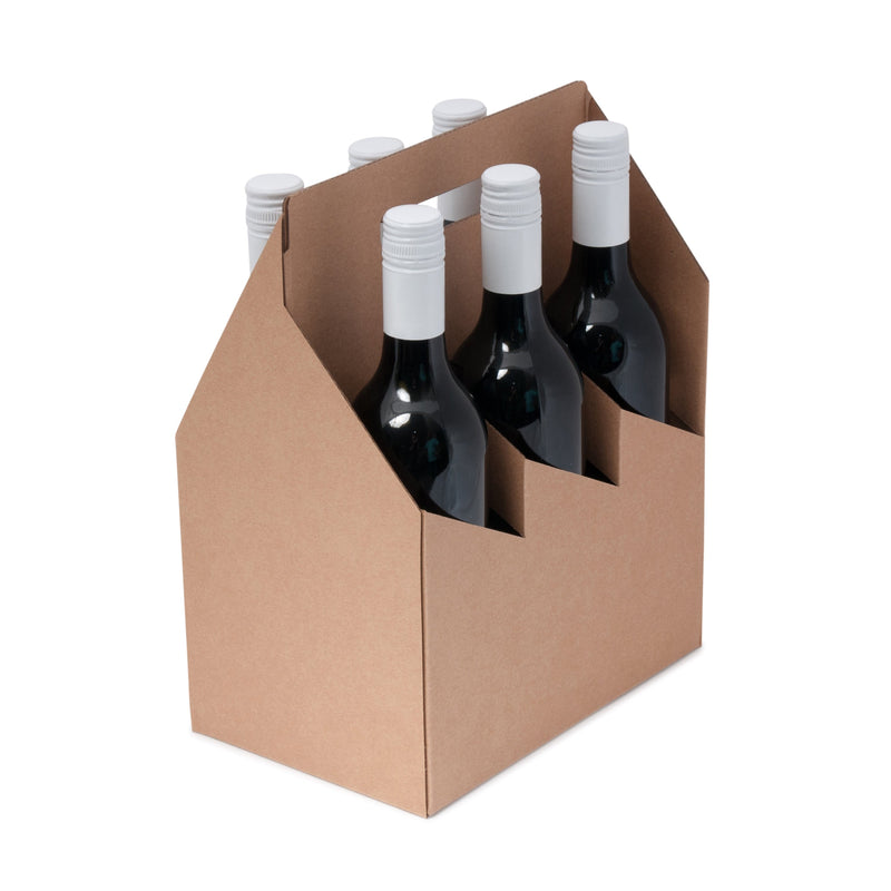 6 Bottle Wine Carrier - Kraft