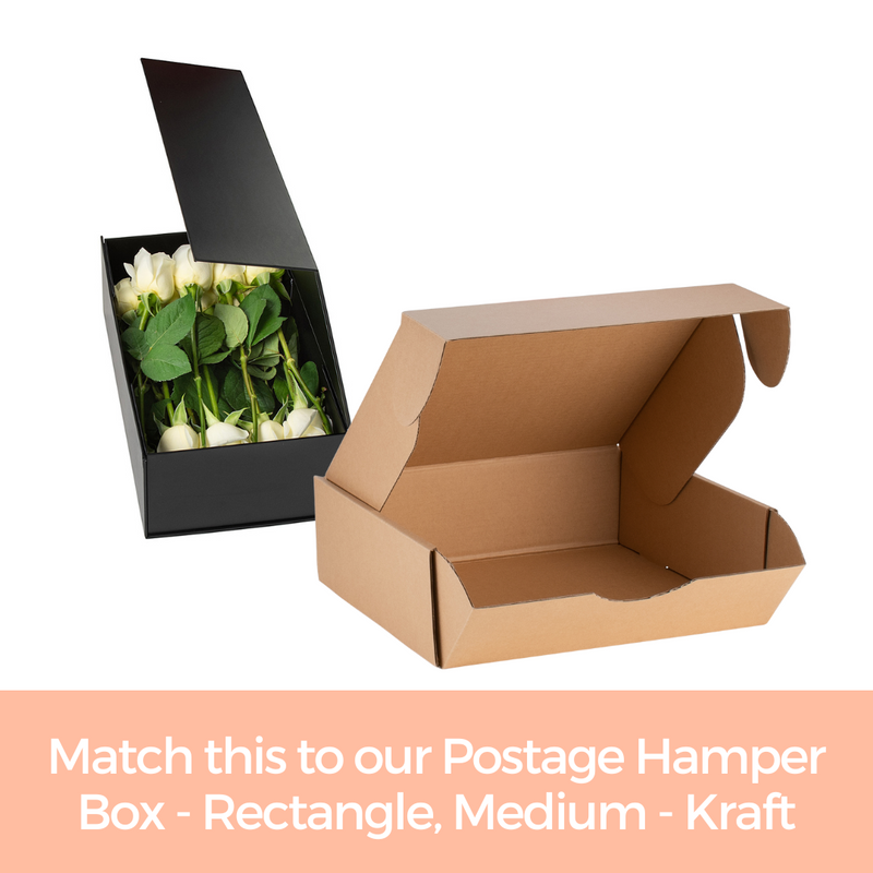 Hamper Box - Rectangle, Magnetic Closure Medium, Matt Black