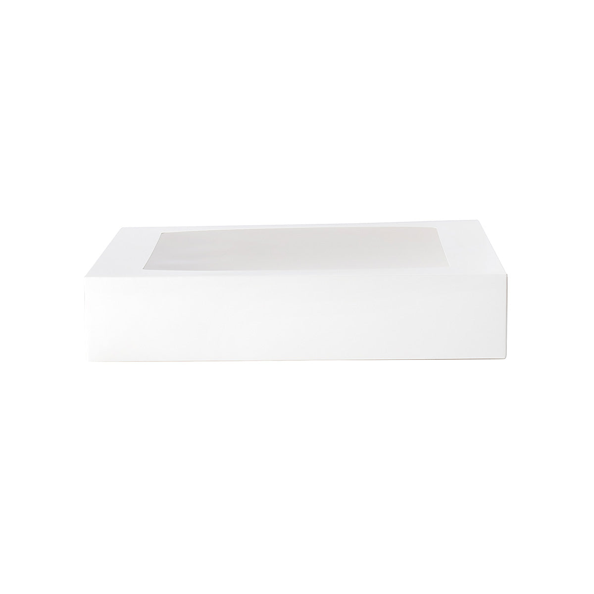 Cake & 12 Donut Window Box - White Gloss Artcard