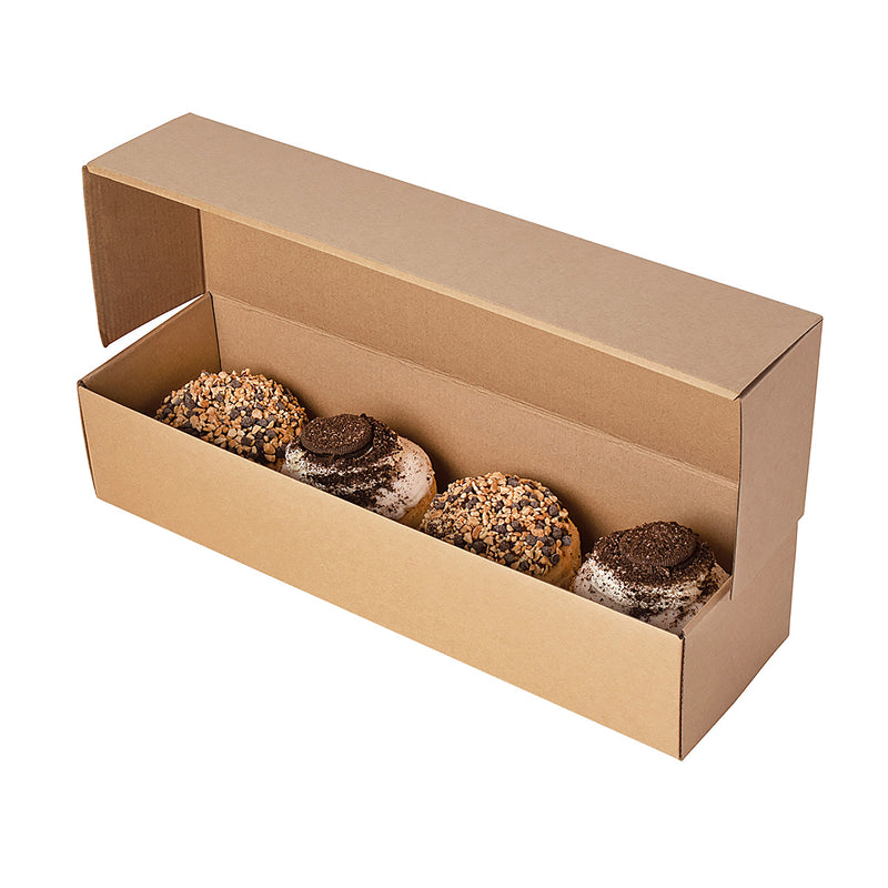 Cake & 4 Donut Gift Shipper Box - Kraft
