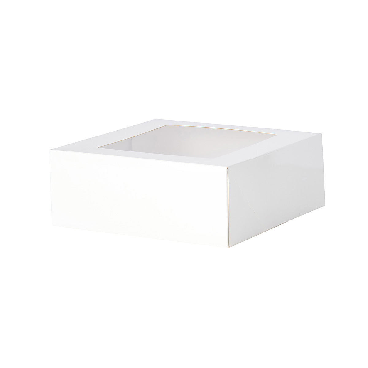 Cake & 4 Donut Window Box - White Gloss Artcard