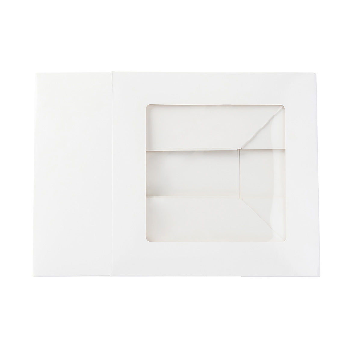 Cake & 4 Donut Window Box - White Gloss Artcard