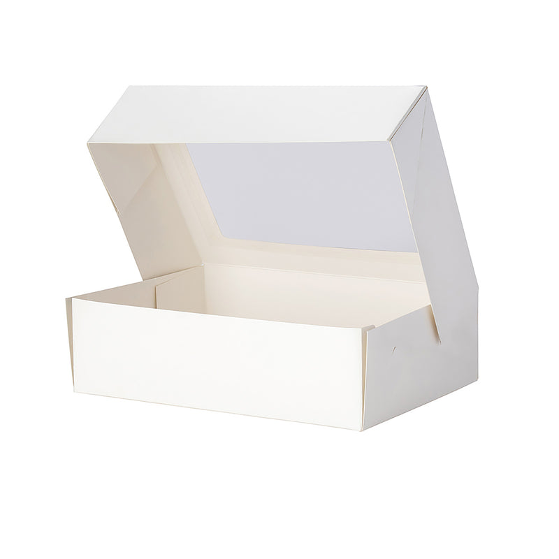 Cake & 6 Donut Window Box - White Gloss Artcard - Sample