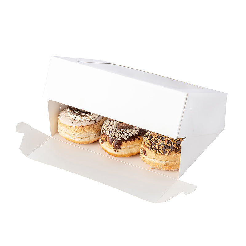 Cake & 6 Donut Window Box - White Gloss Artcard