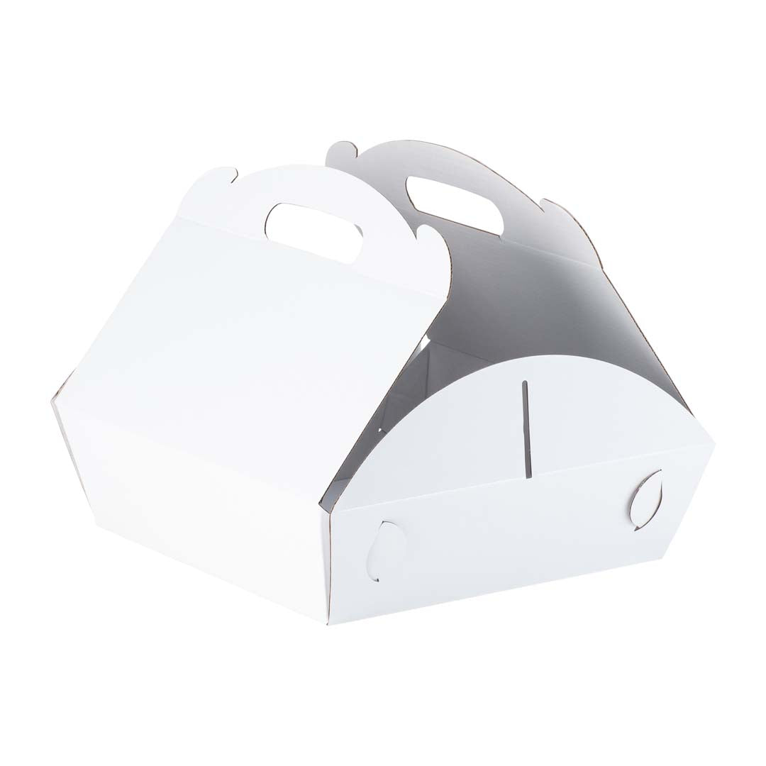 Catering Hamper Carry Box - Medium - Gloss White - Sample