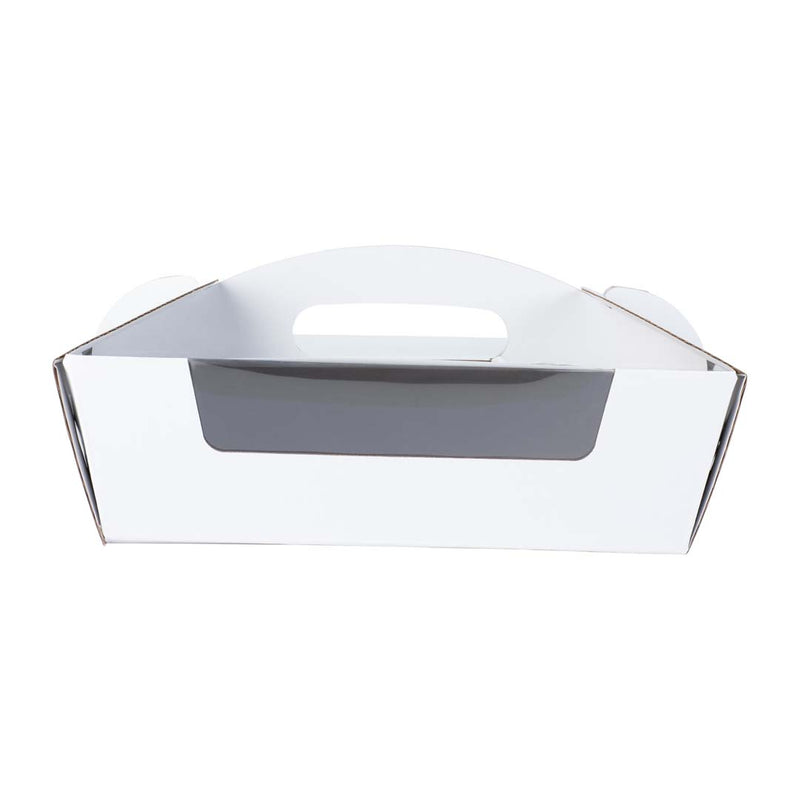 Catering Hamper Carry Box - Window - Medium - Gloss White