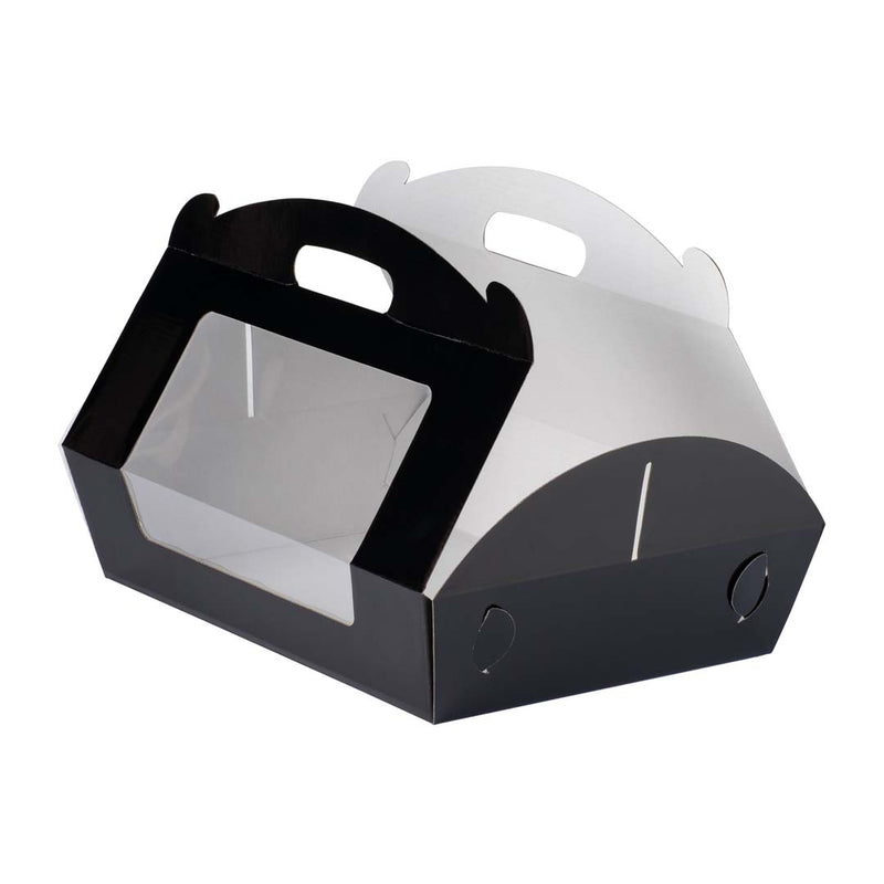 Catering Hamper Carry Box - Window - Large - Gloss Black