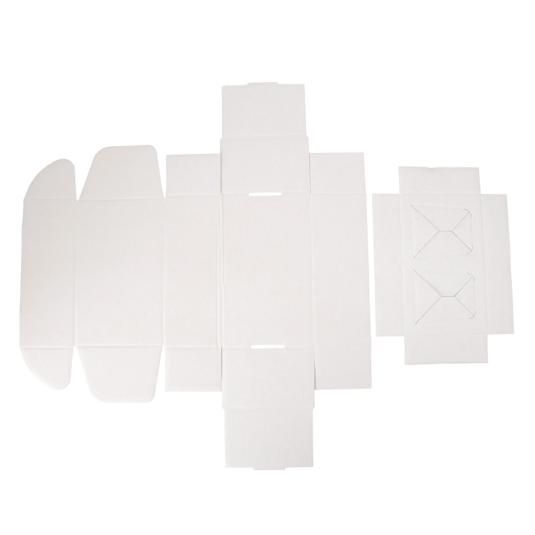 Gift Shipper Box – Candle Jar Medium Rectangle with Insert - Gloss White - Sample