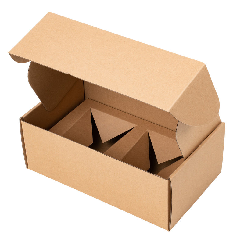 Gift Shipper Box – Candle Jar Medium Rectangle with Insert - Kraft