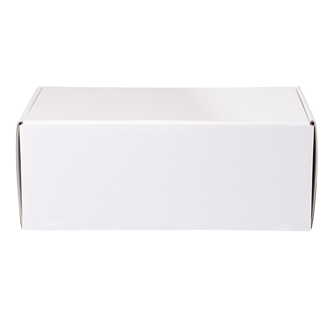Gift Shipper Box – Candle Jar - Large Rectangle with Insert - Gloss White - Sample