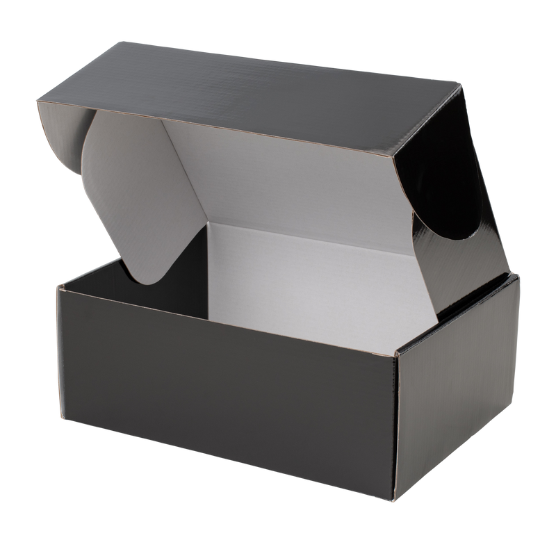 Gift Shipper Box - Medium Rectangle - Gloss Black