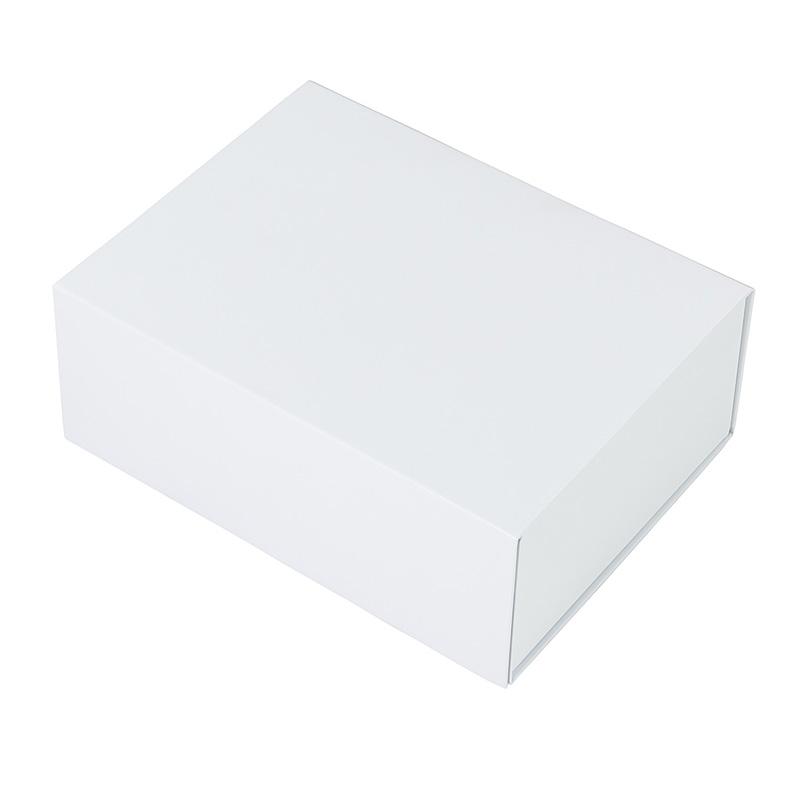 Hamper Box - Rectangle, Magnetic Closure Small, Matt White - Sample