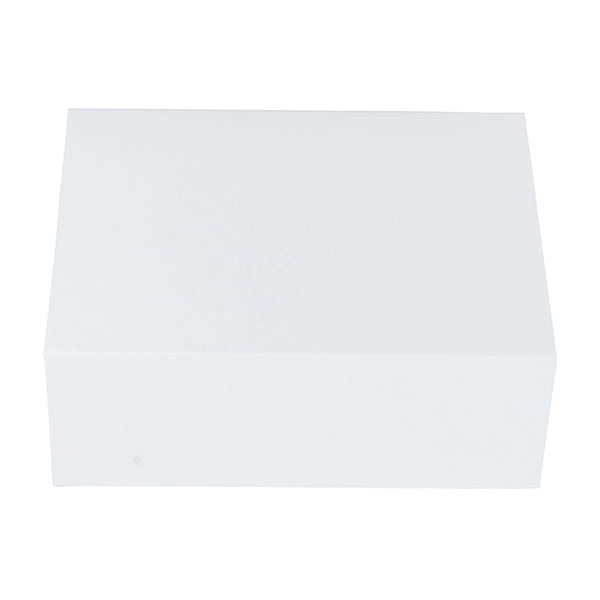 Buy Small Rectangle Hamper Box With Magnetic Lid in White | boxfox