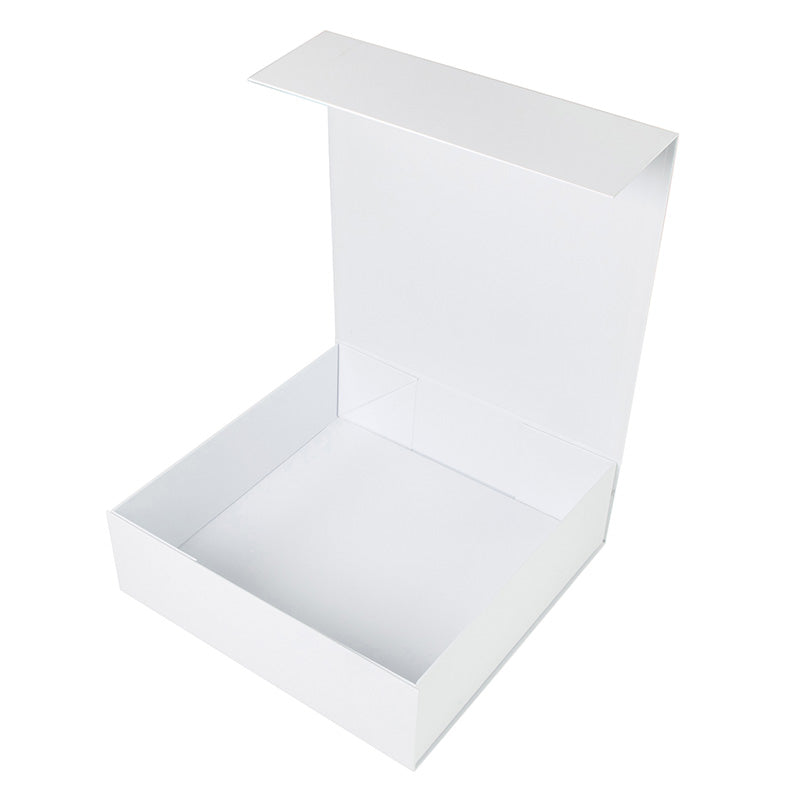 Gift Box Square Slim - Magnetic Closure Medium, Matt White - Sample