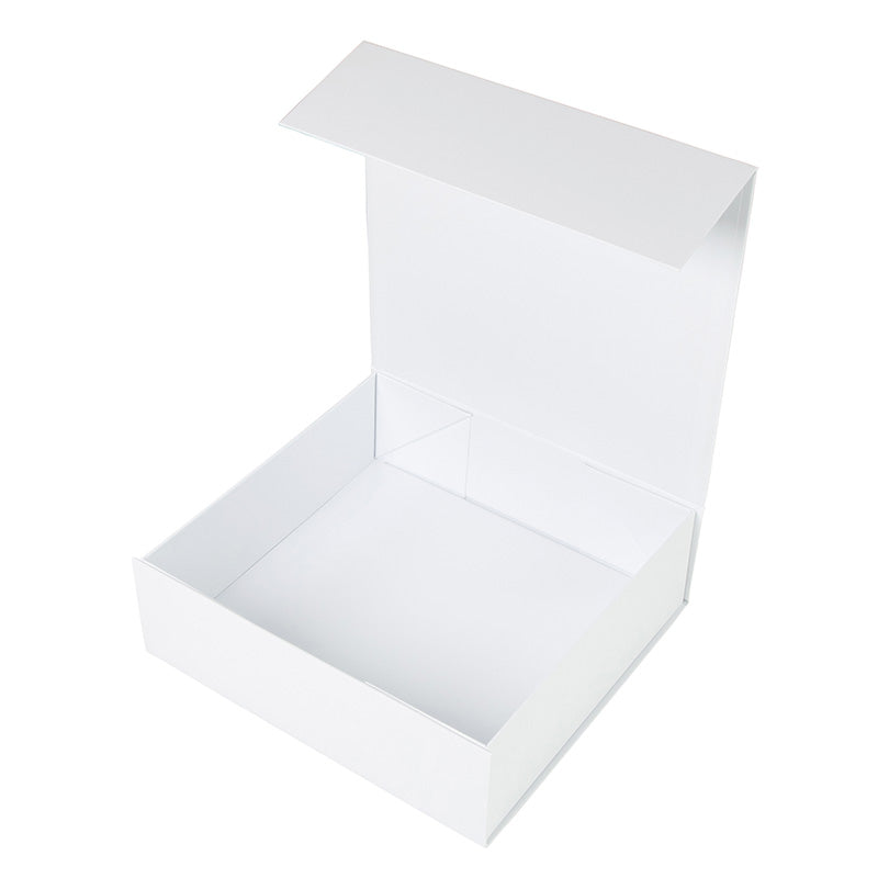 Gift Box Square Slim - Magnetic Closure Small, Matt White