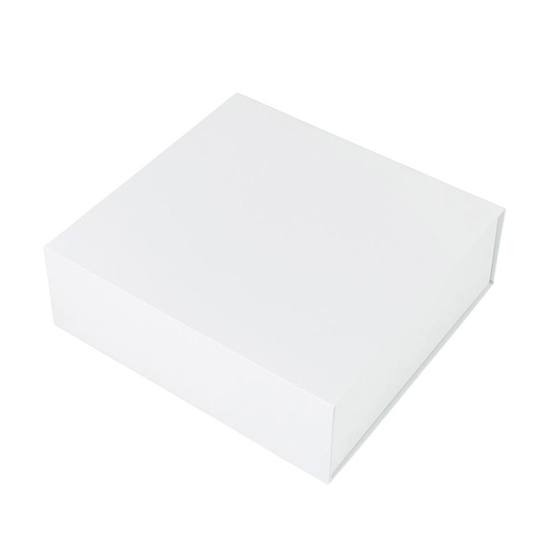 Gift Box Square Slim - Magnetic Closure Medium, Matt White - Sample