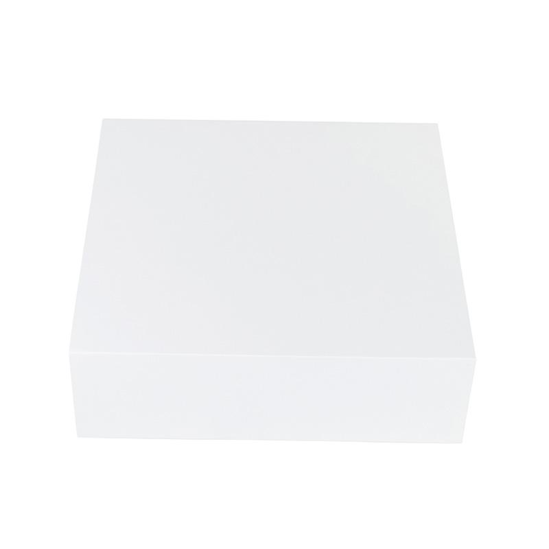 Gift Box Square Slim - Magnetic Closure Medium, Matt White - Sample