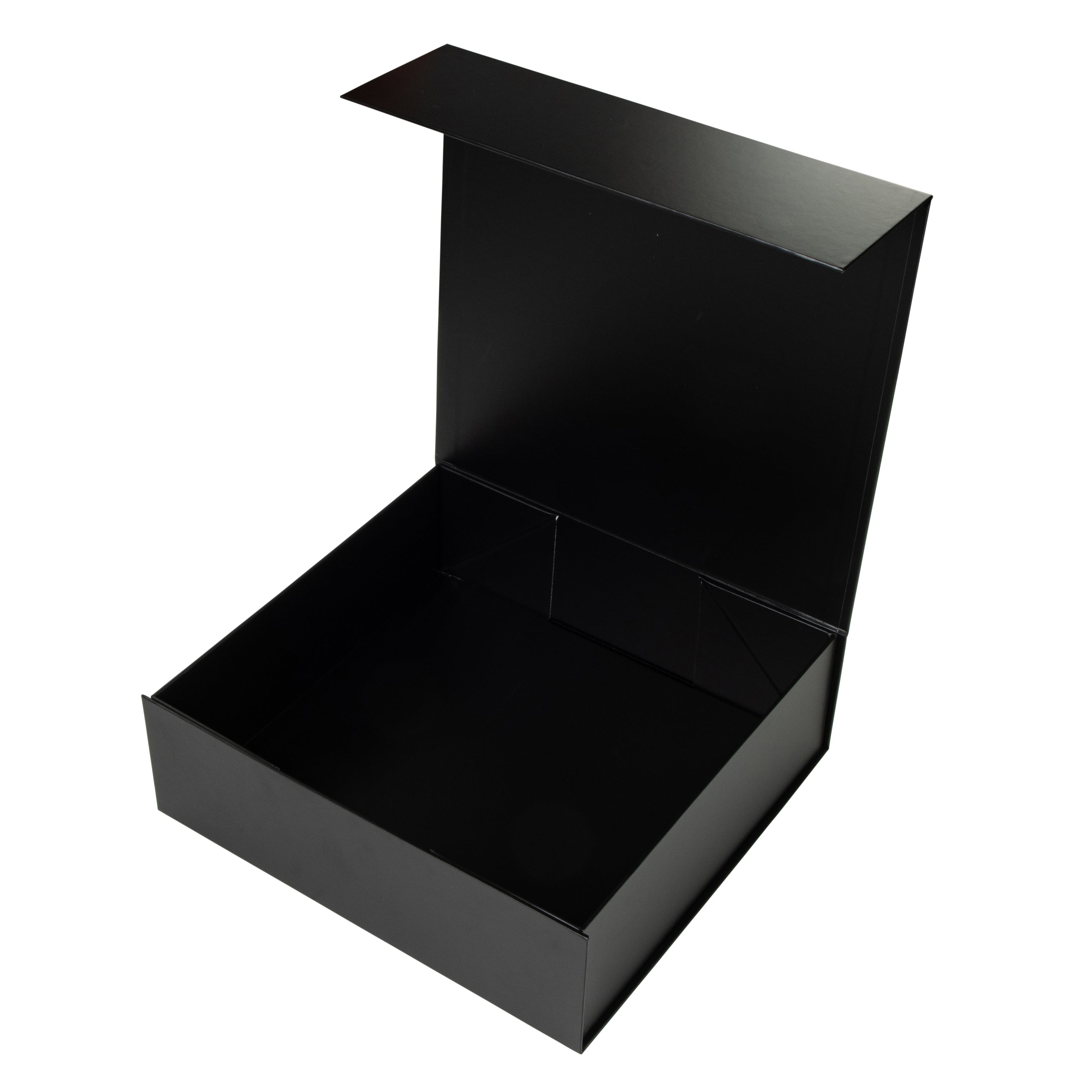 Buy Large Square Hamper Box with Magnetic Lid in Black | boxfox