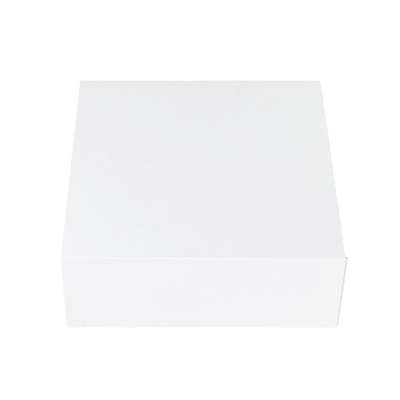 Hamper Box - Square, Magnetic Closure Small, Matt White