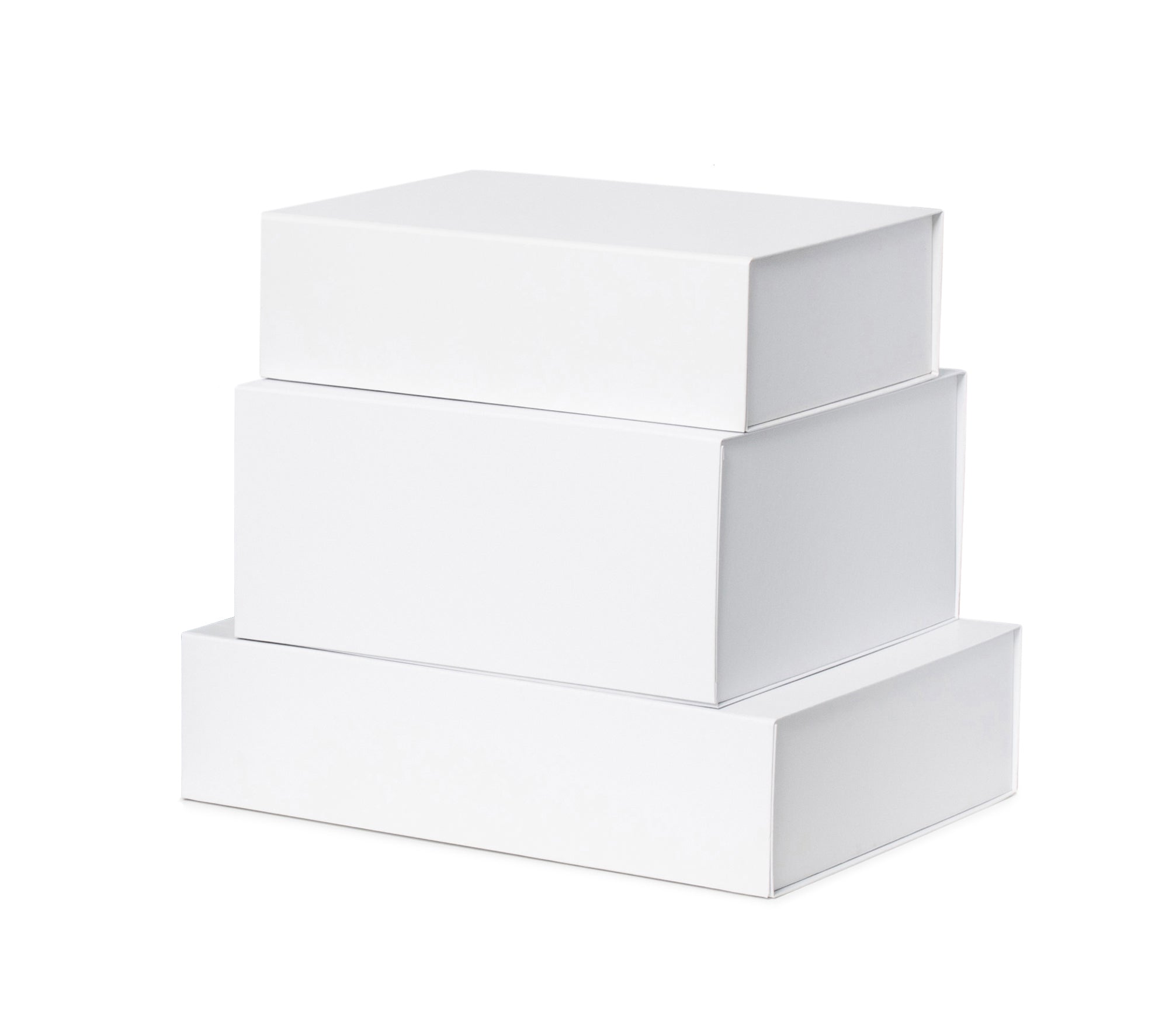 Hamilton Case Box 1 - Matt White Emboss Magnetic Closure - Sample