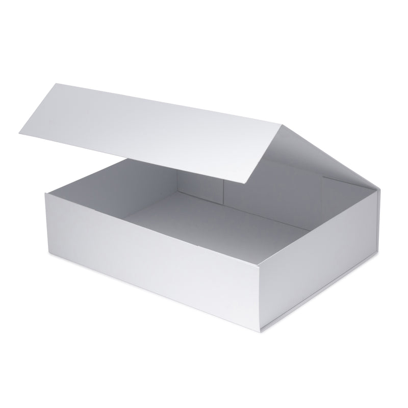 Hamilton Case Box 2 - Matt White Emboss Magnetic Closure - Sample
