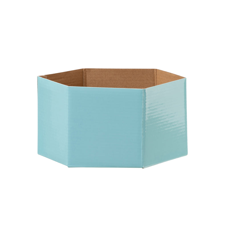 Hexagonal Flower Box - Soft Blue