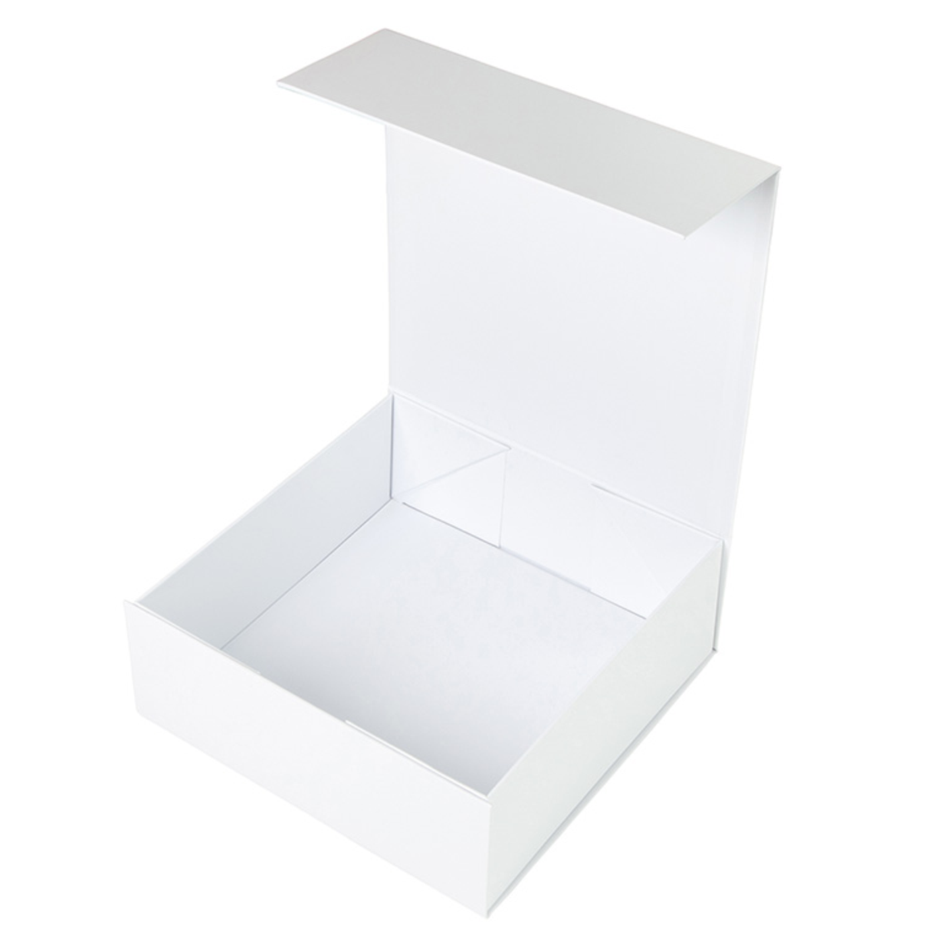 Buy Large Square Hamper Box Sample with Magnetic Lid in White | boxfox