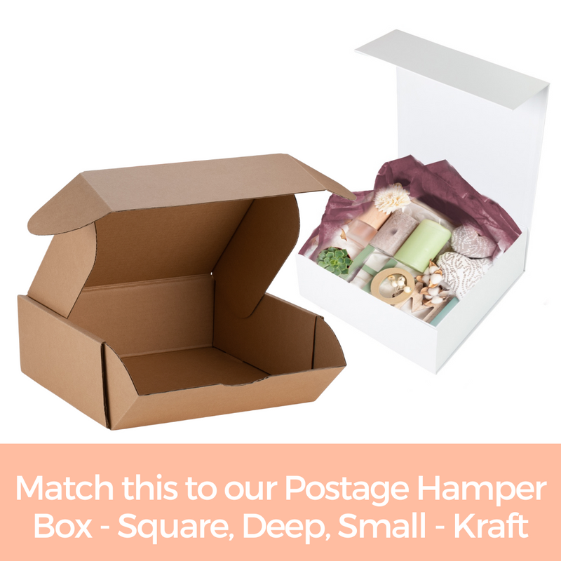 Hamper Box - Square, Magnetic Closure Small, Matt White
