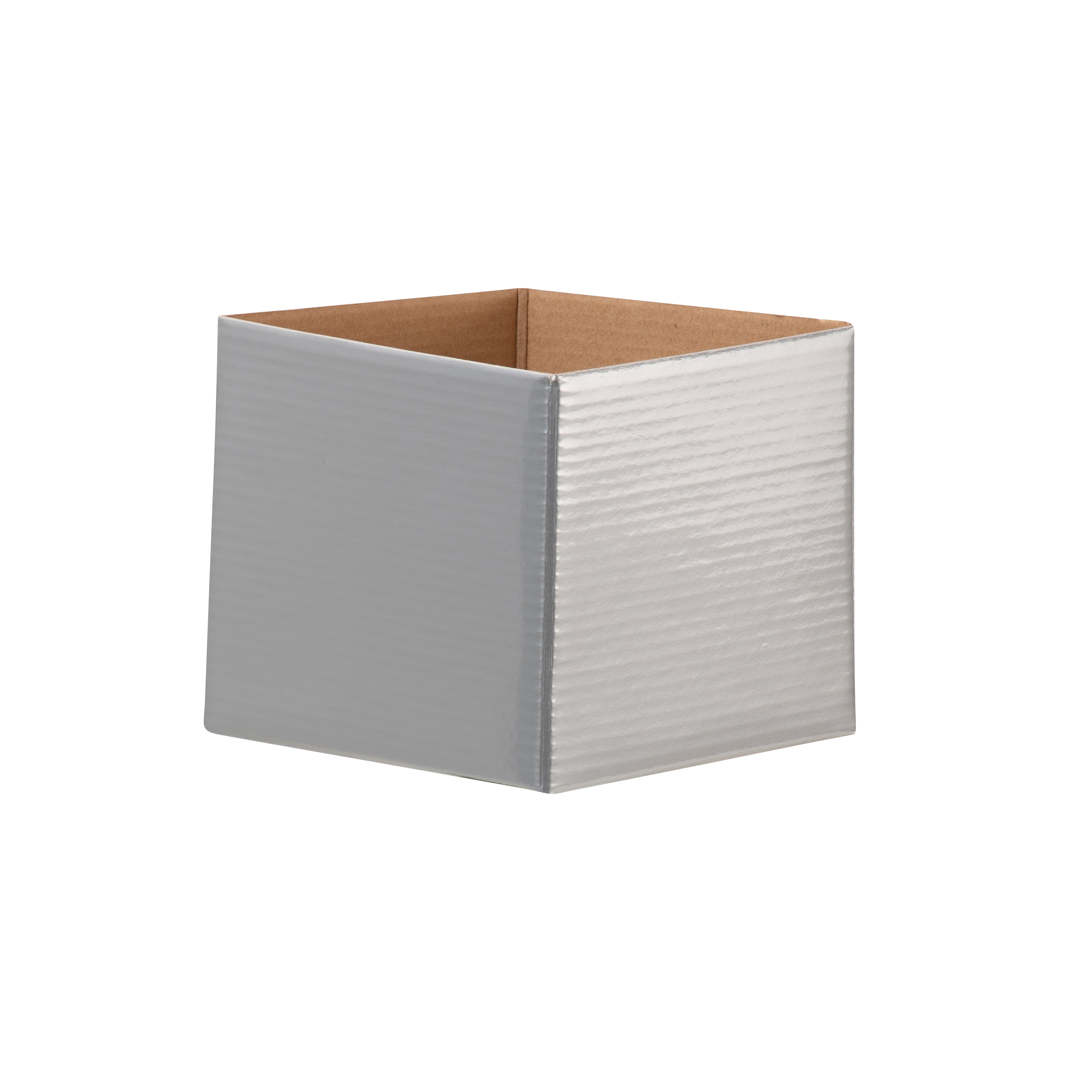 Silver Mini Box Mini Flower Box - Silver