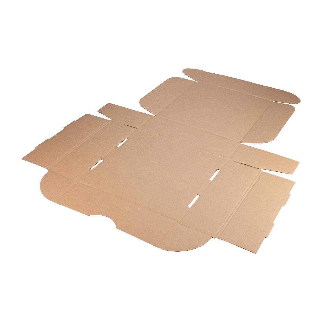 Postage Hamper Box - Square, Extra Large - Kraft