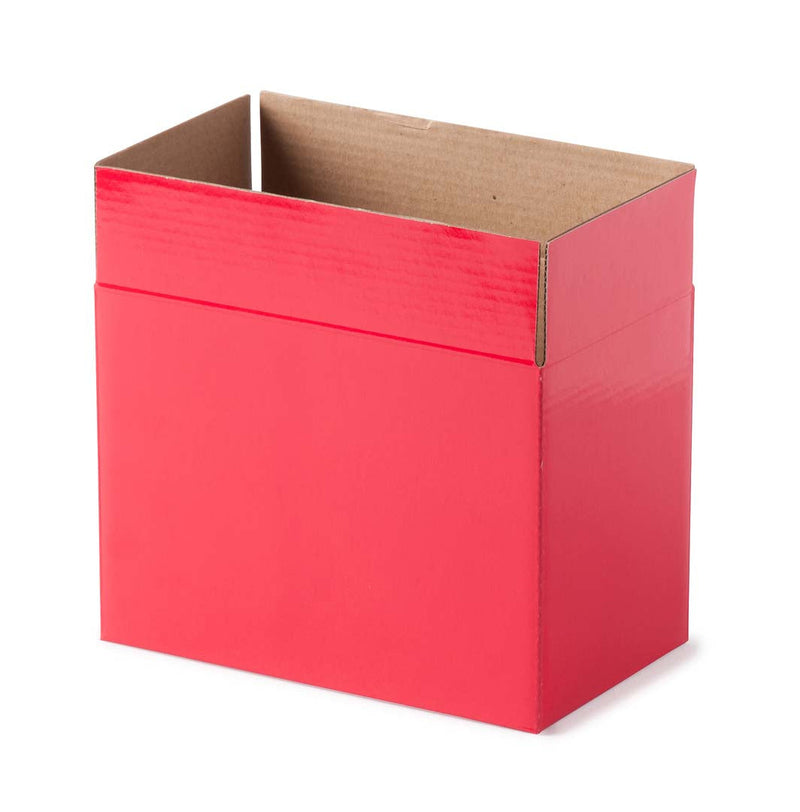 Small Rectangle Flower Box - Red