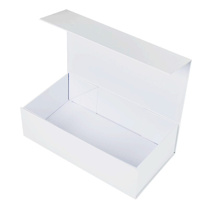 Hamper Box - Rectangle, Magnetic Closure Medium, Matt White - Sample